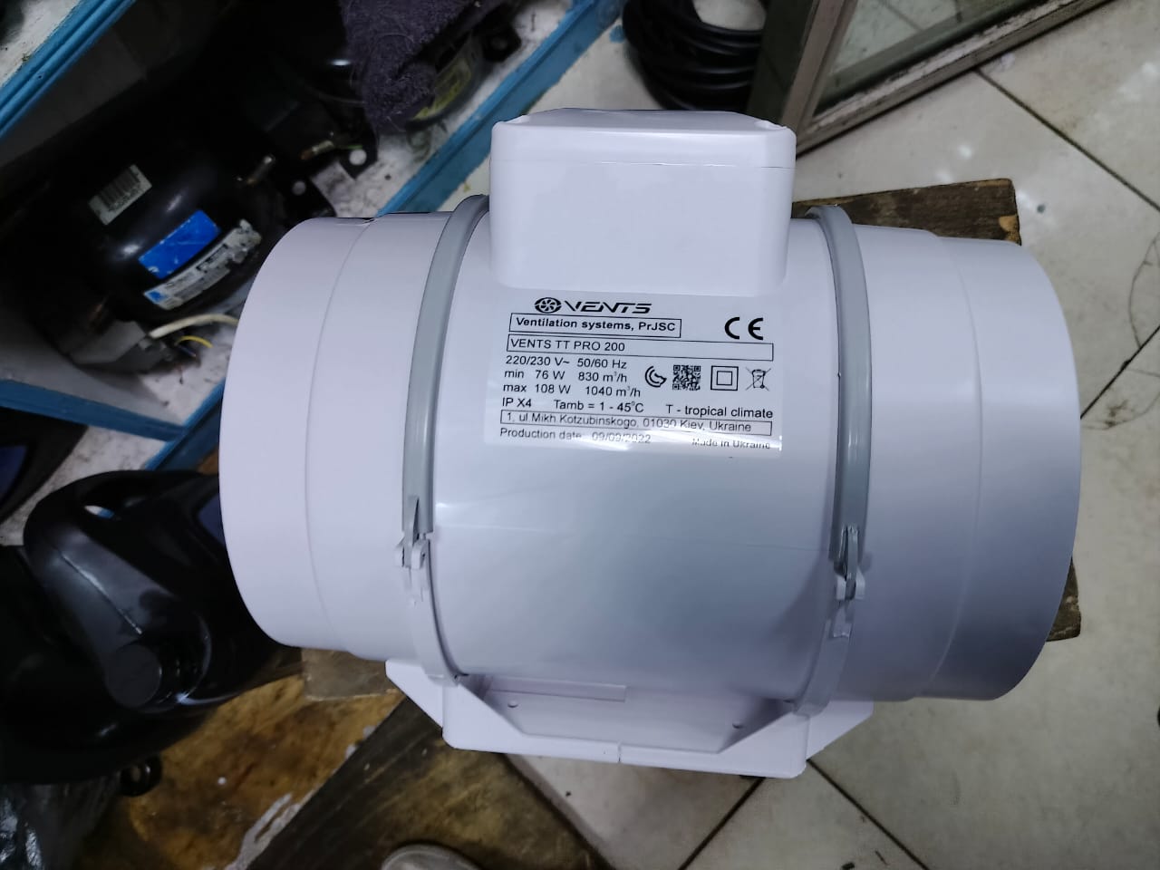 200mm PVC Inline Duct Fans