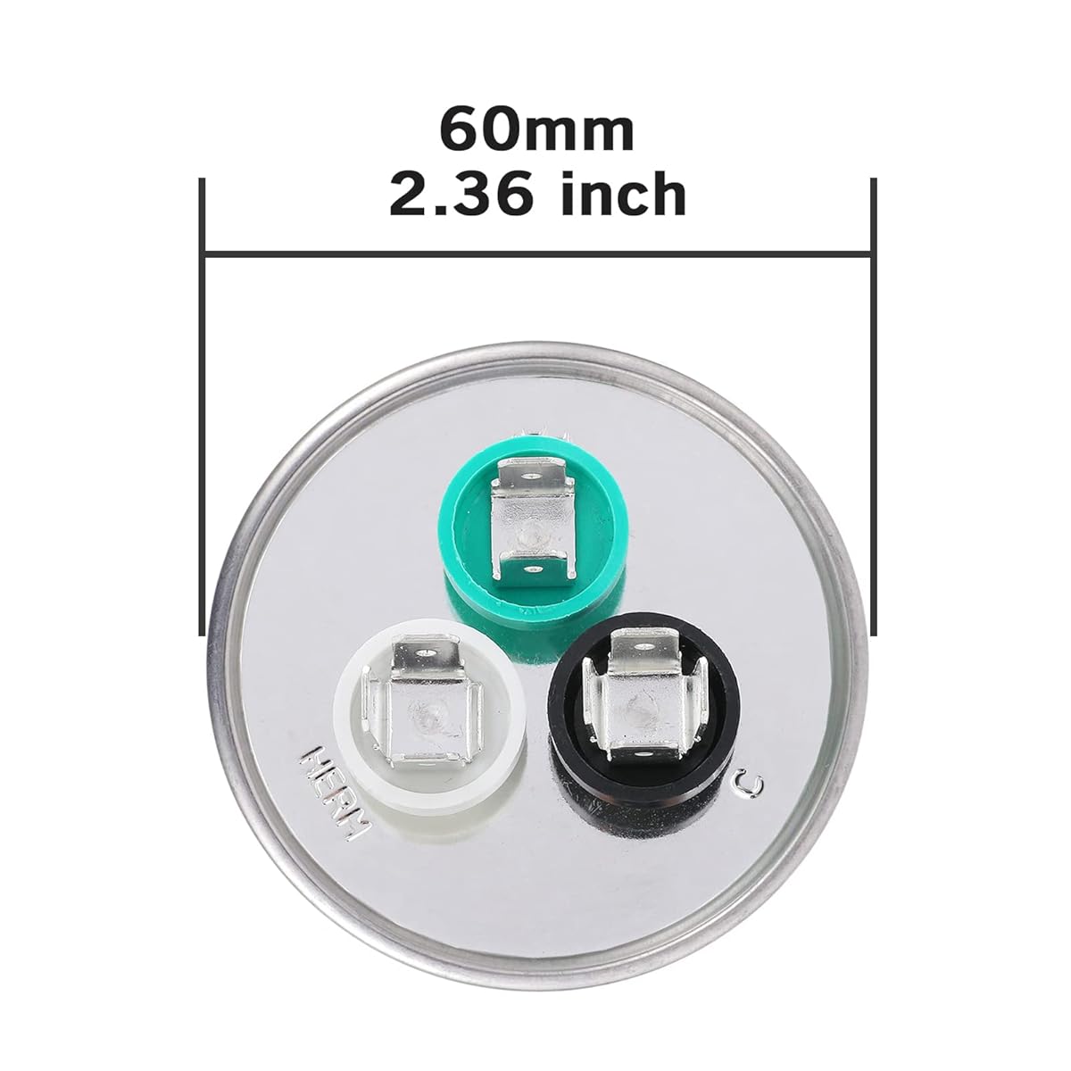 HVAC Run Capacitor | 45+5 MFD Dual Round Capacitor - Image 3