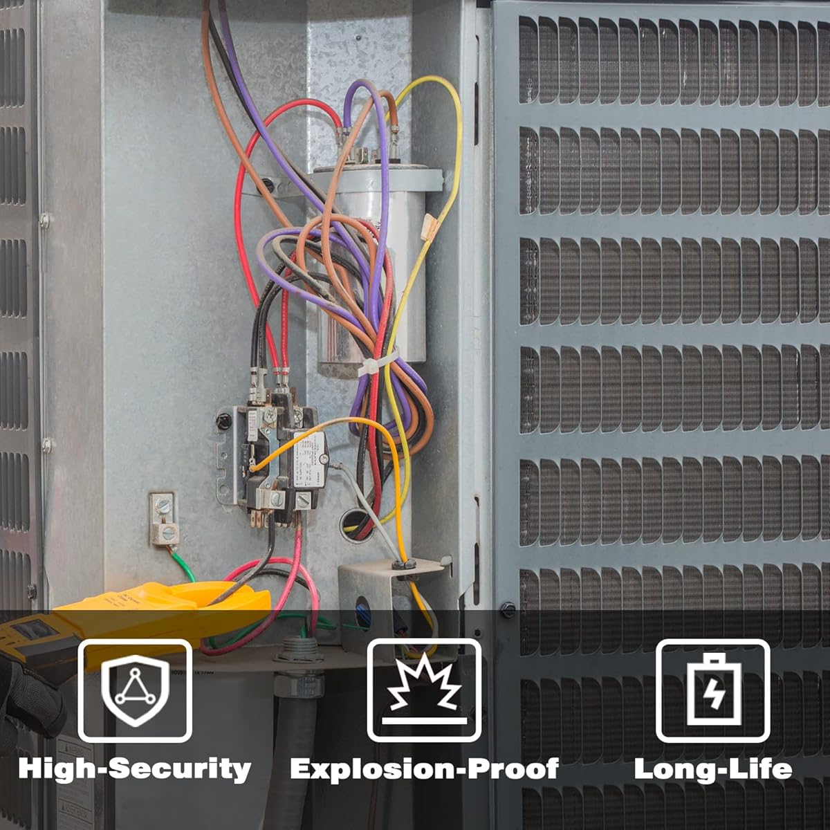 HVAC Run Capacitor | 45+5 MFD Dual Round Capacitor - Image 2
